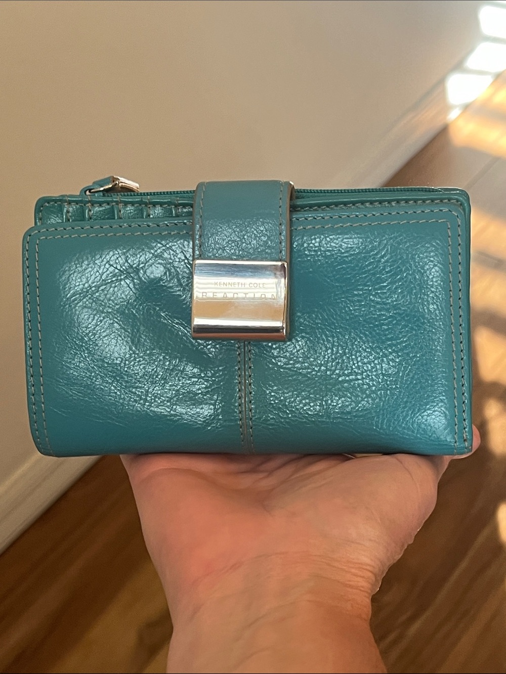 Teal Kenneth Cole wallet
